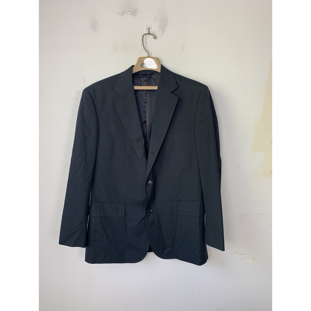 Brooks Brothers Mens Blazer 40 Blue Cotton Blend Spring‎ Easter Wedding Summer